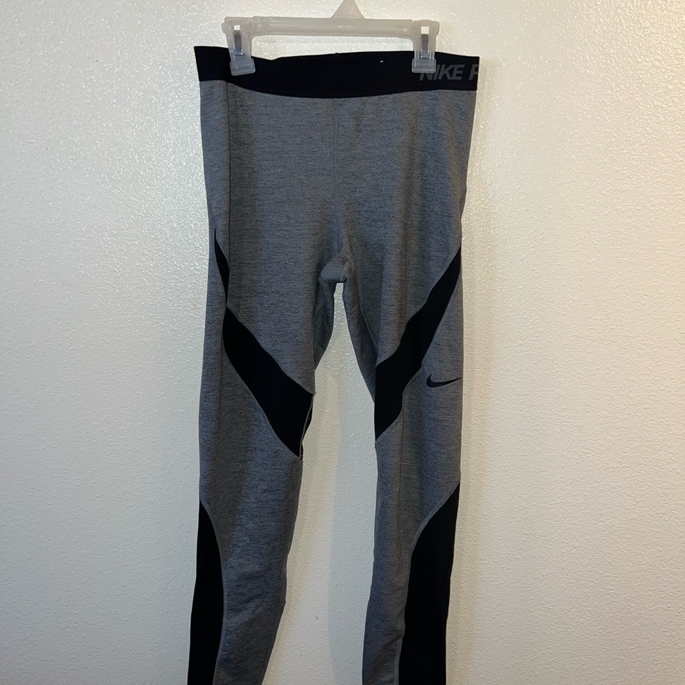 Nike Gray And Black Leggings - image 1
